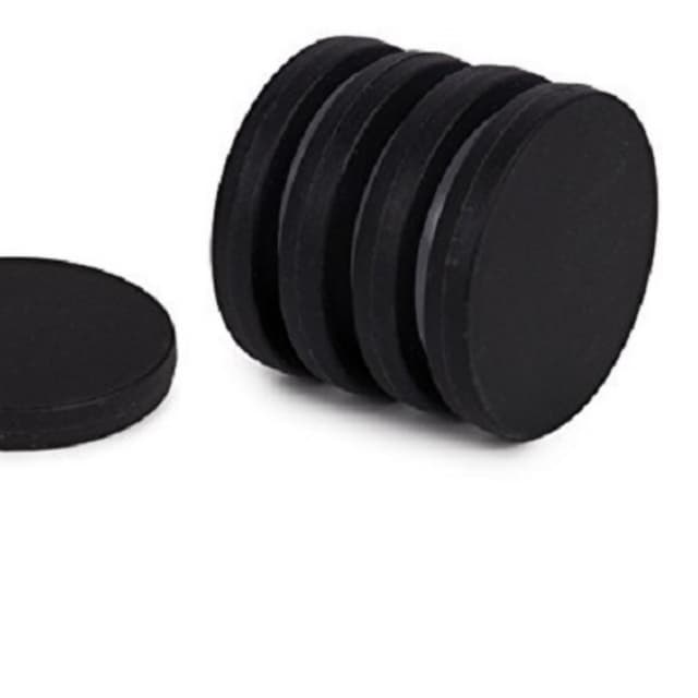 Strong Neodymium Disc Magnets 21mm X 4.5mm Black in color