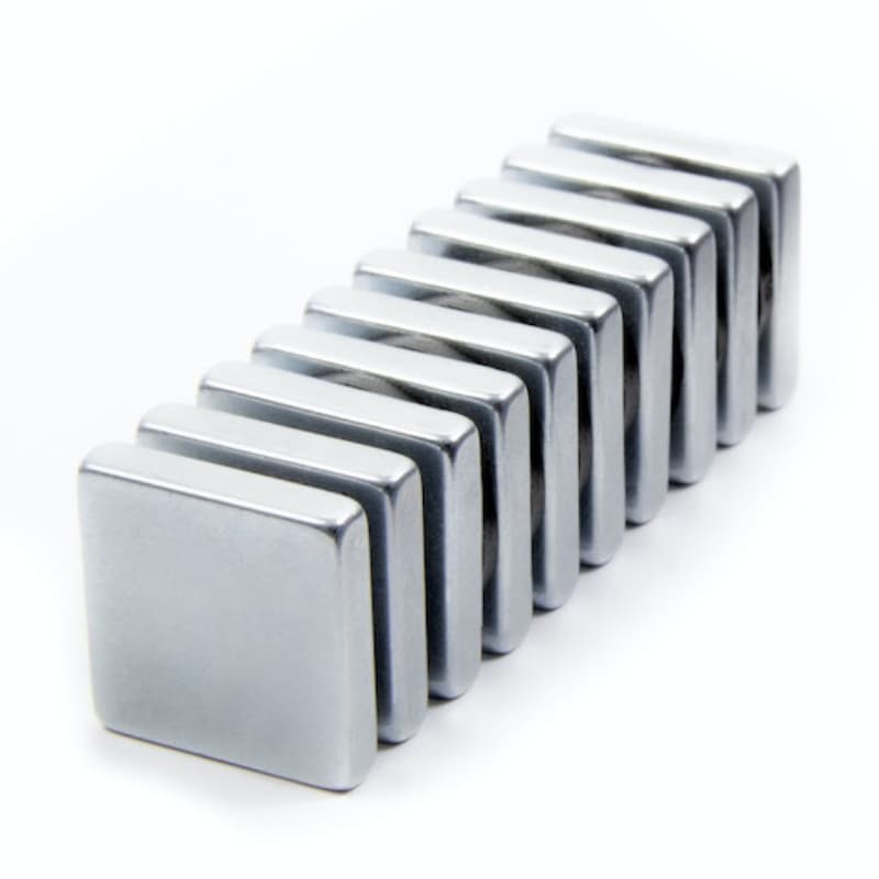 Strong Neodymium Disc Magnets 21mm X 4.5mm Black in color