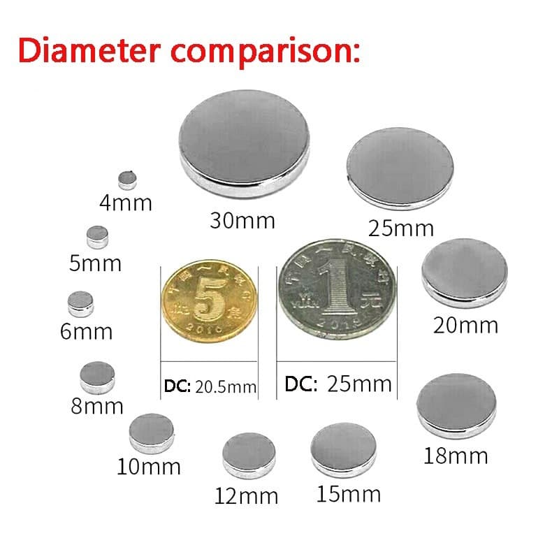 20x5mm Round Rare Earth Neodymium Magnet N35 Permanent NdFeB ,Round Strong 